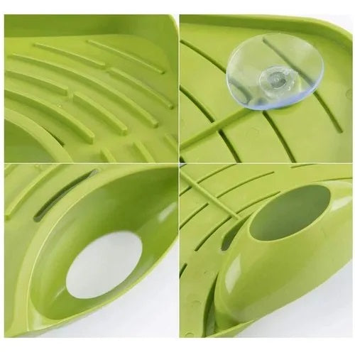 Sink Corner Rack with Tray Storage Organizer