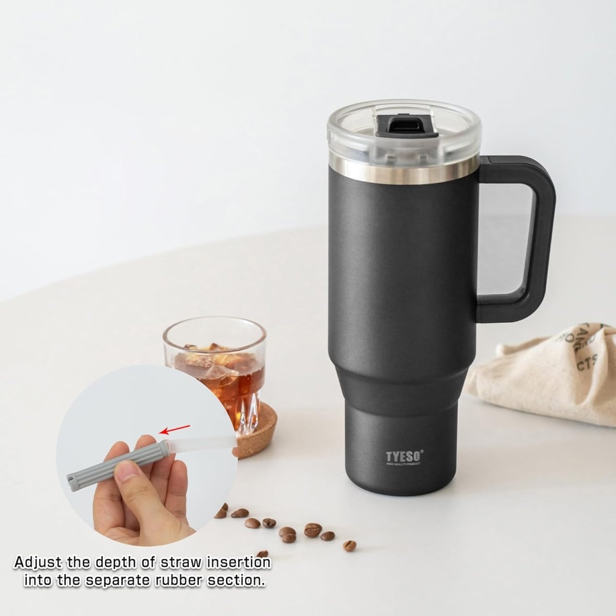 900ml Tumbler Cup with Handle