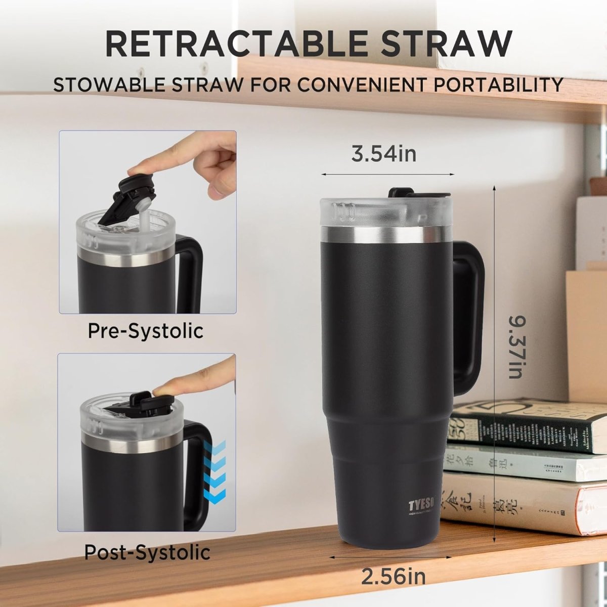 900ml Tumbler Cup with Handle