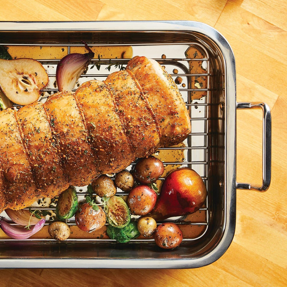 Premium Non-Stick Air Fryer Baking Tray with Mesh Basket