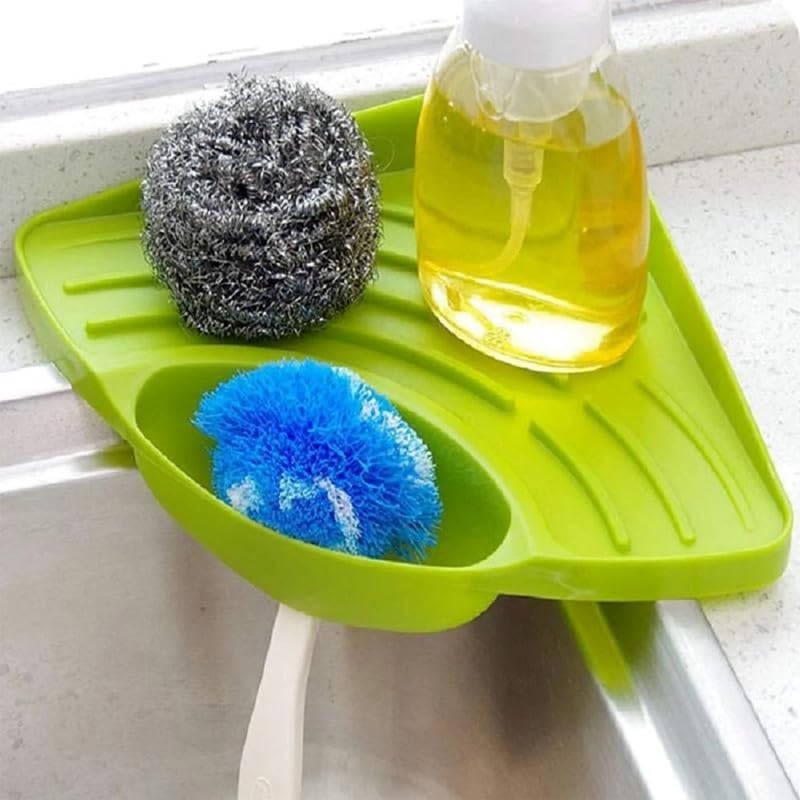 Sink Corner Rack with Tray Storage Organizer