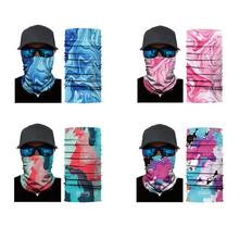 Pack of 4 - Assorted Color and Design Tube Shaped Face Mask Bandana