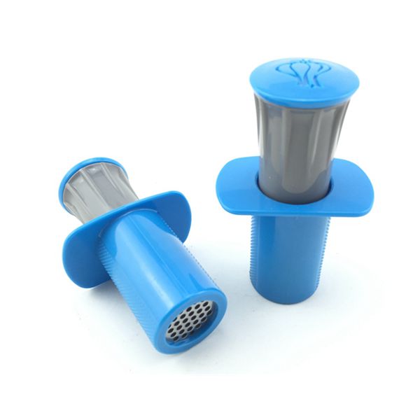 Random Color Plastic Twist Needle Tube Pressure Garlic & Ginger Chopper, Ginger Garlic Manual Press Twist Cutter Crusher With 2 Removeable Blades
