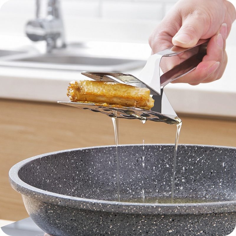 Stainless Steel Flipping & Frying Tong Handy Barbecue/Fish/Frying/Serving/Baking Clips