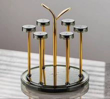 Moving Glass Stand / Rotating Glass Holder Rack (6 Glass Capacity)