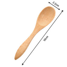 Pack of 6 - Mini Reusable Bamboo Wooden Spoons