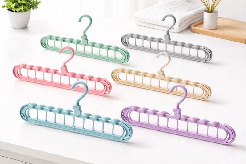 9-in-1 Space Saving Clothes Hanger - Multi-Layer Wardrobe Organizer