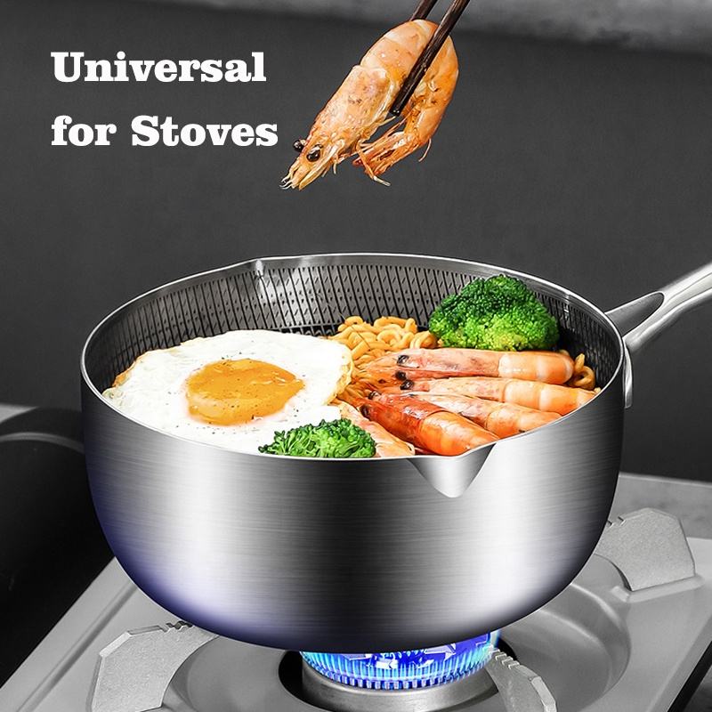Single Sided Honeycomb Laser Coated Soup Pot With Lid
