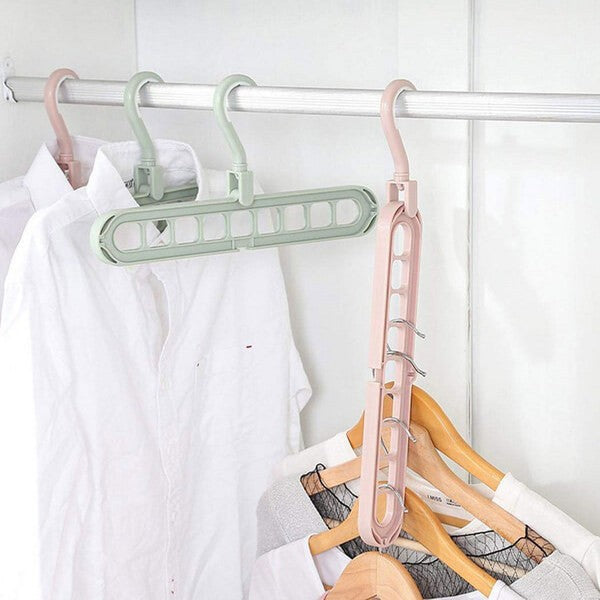 9-in-1 Space Saving Clothes Hanger - Multi-Layer Wardrobe Organizer