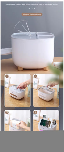 Multifunctional Tissue Box Holder & Remote Organizer