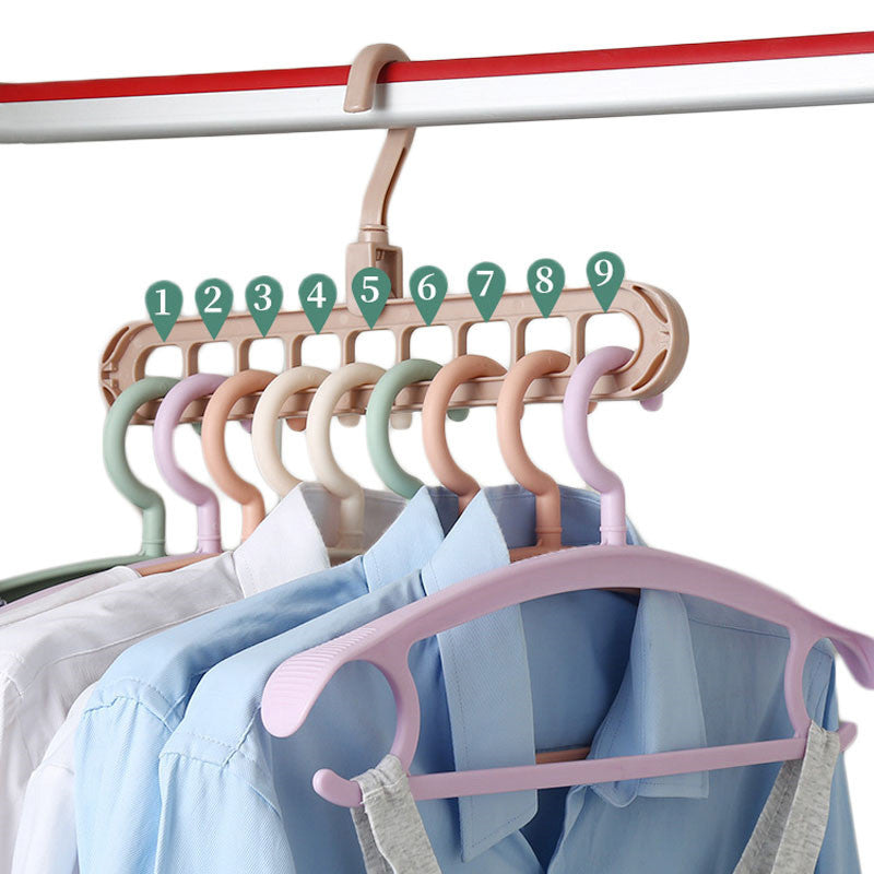 9-in-1 Space Saving Clothes Hanger - Multi-Layer Wardrobe Organizer