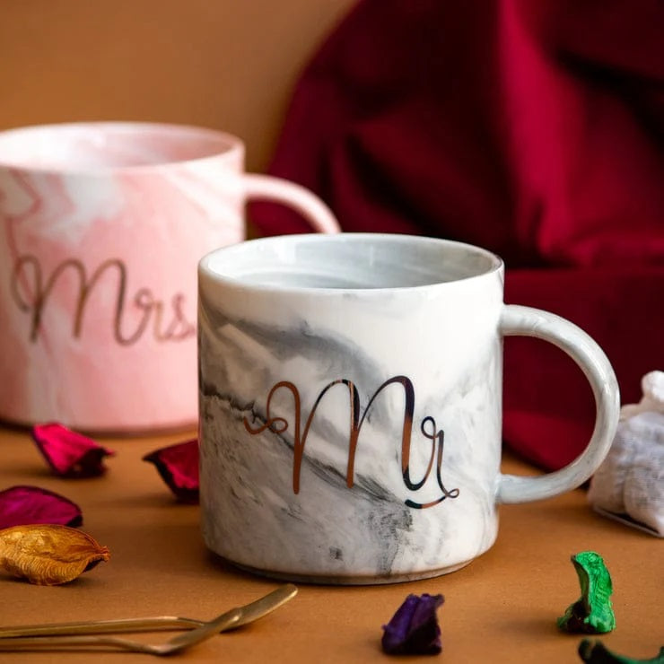 Mr. & Mrs. Marble Pattern Mug