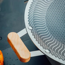 Honeycomb Laser Coated Tawa with Wooden Handle