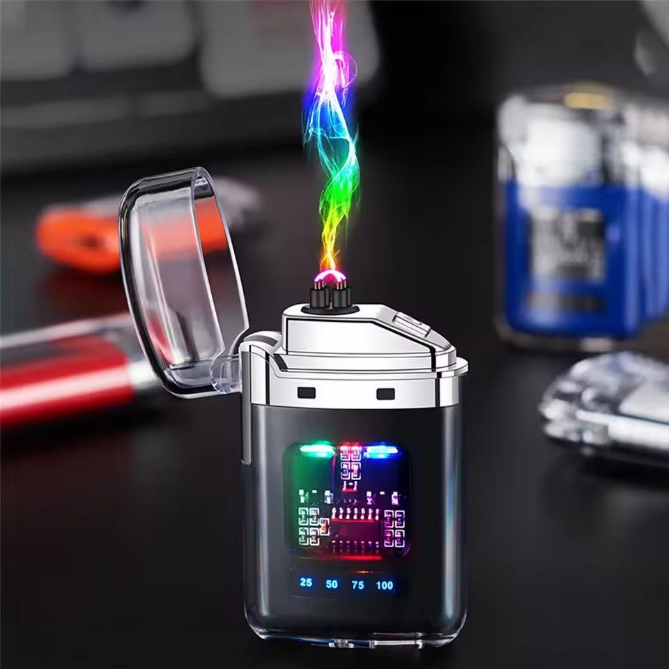 Rechargeable USB Arc Lighter With Ignition and LED Power Display