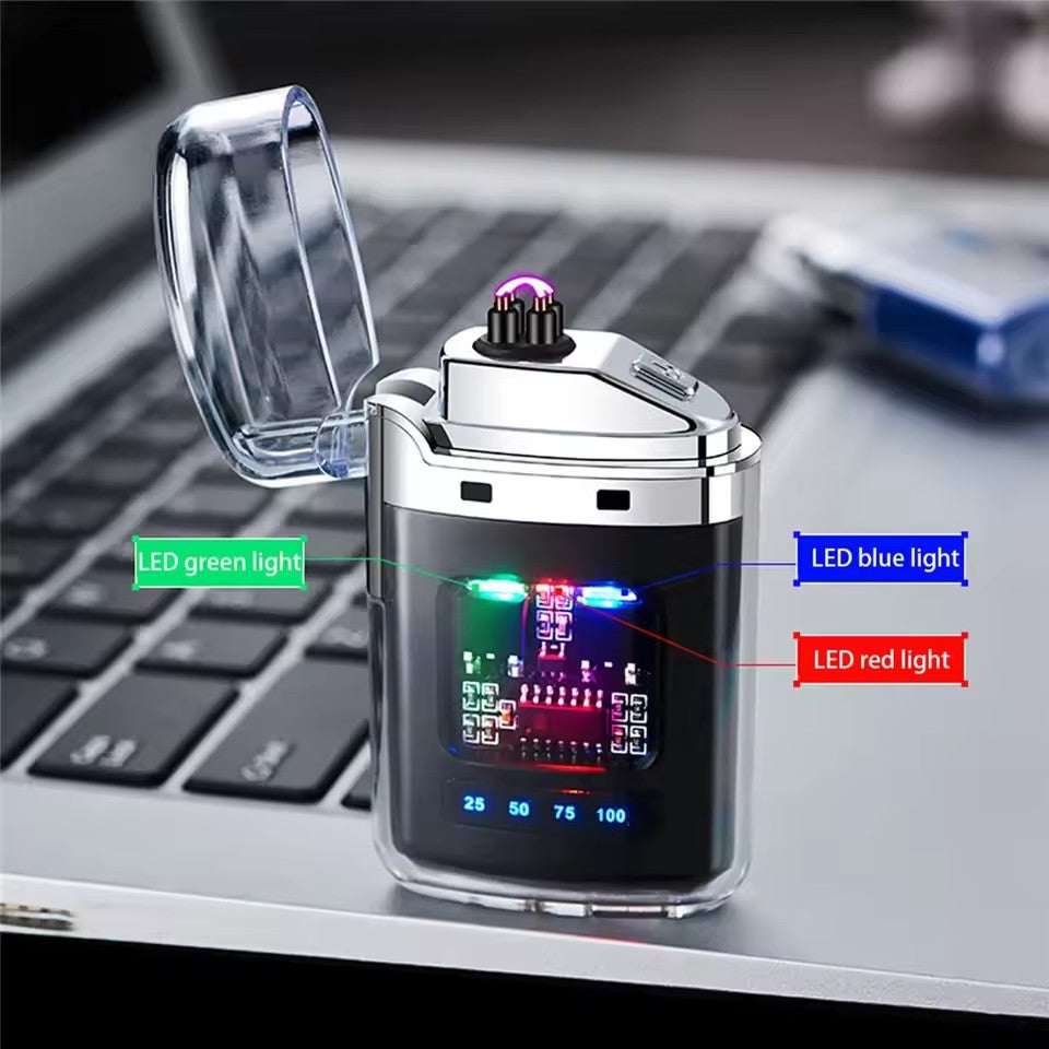 Rechargeable USB Arc Lighter With Ignition and LED Power Display