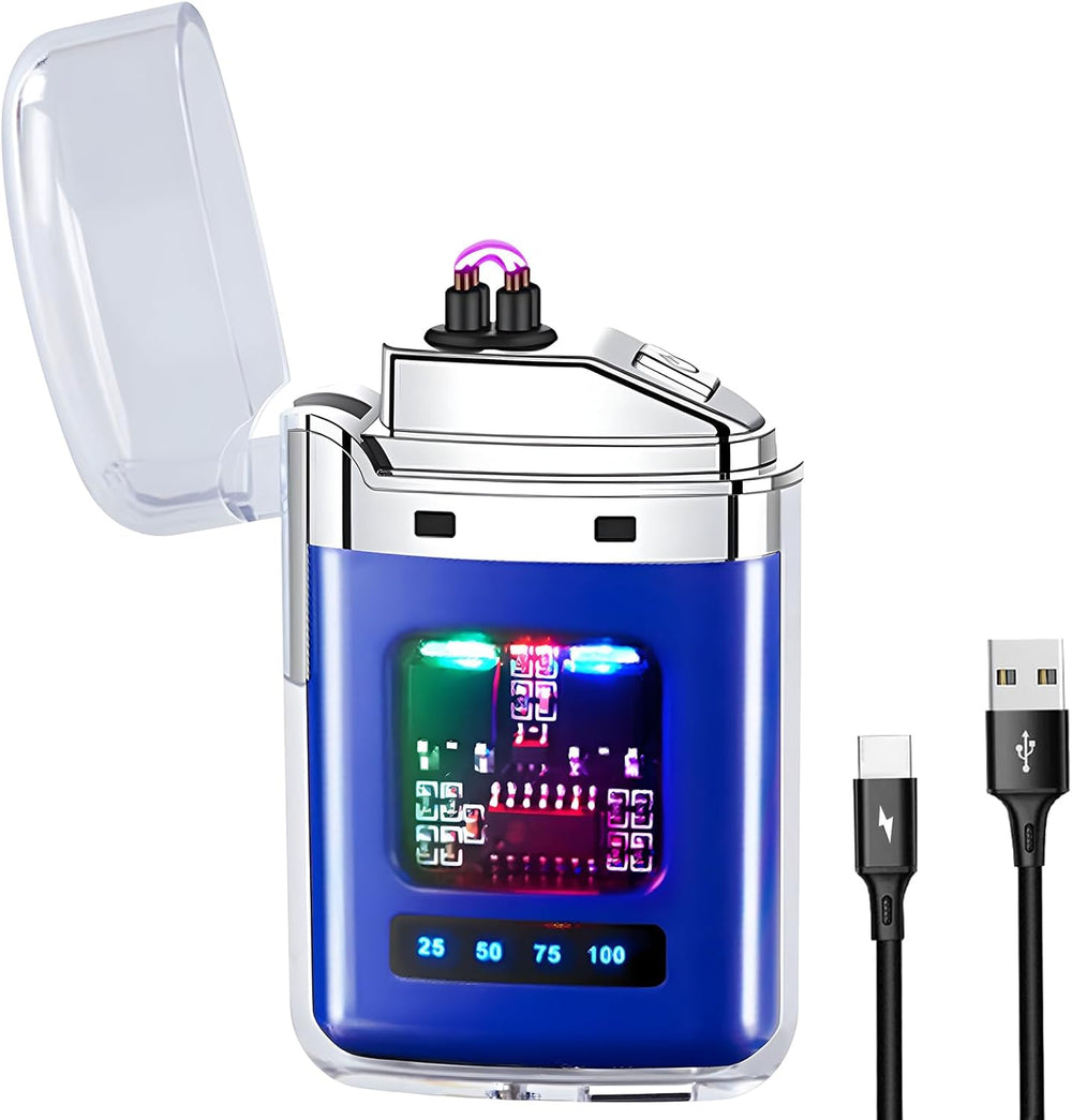 Rechargeable USB Arc Lighter With Ignition and LED Power Display
