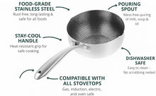 Single Sided Laser Coated Honeycomb Sauce Pan
