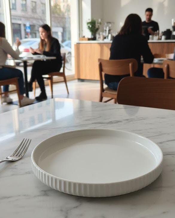 White Ceramic Plate & Bowl Set – 6 & 12 Piece