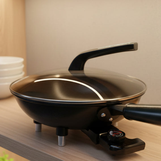 Multi Functional Electric Wok Appliance - Advanced Heating Technology