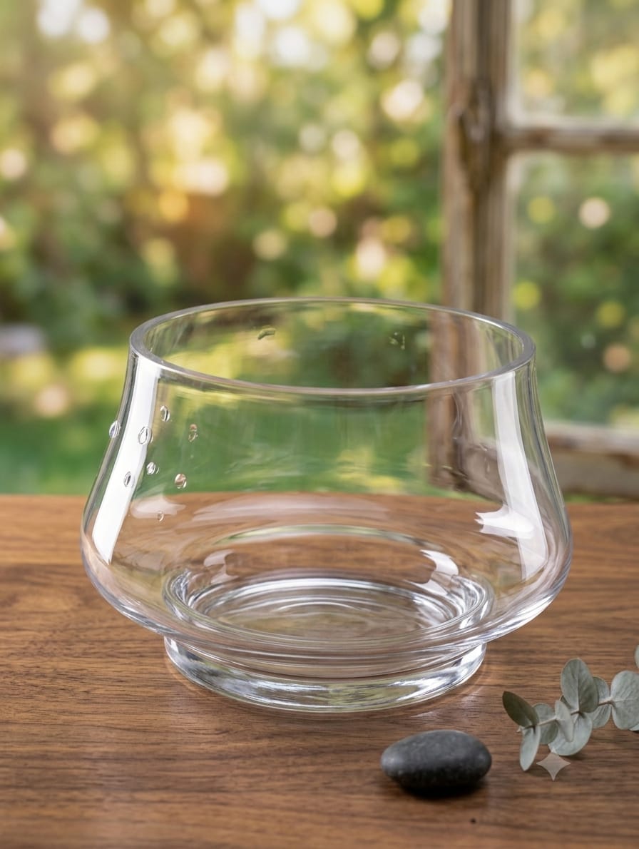 Unique Design Glass Punch Bowl