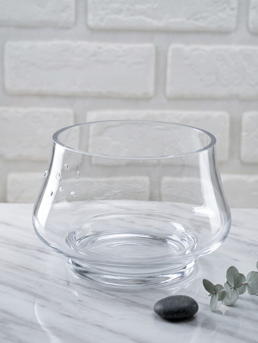 Unique Design Glass Punch Bowl
