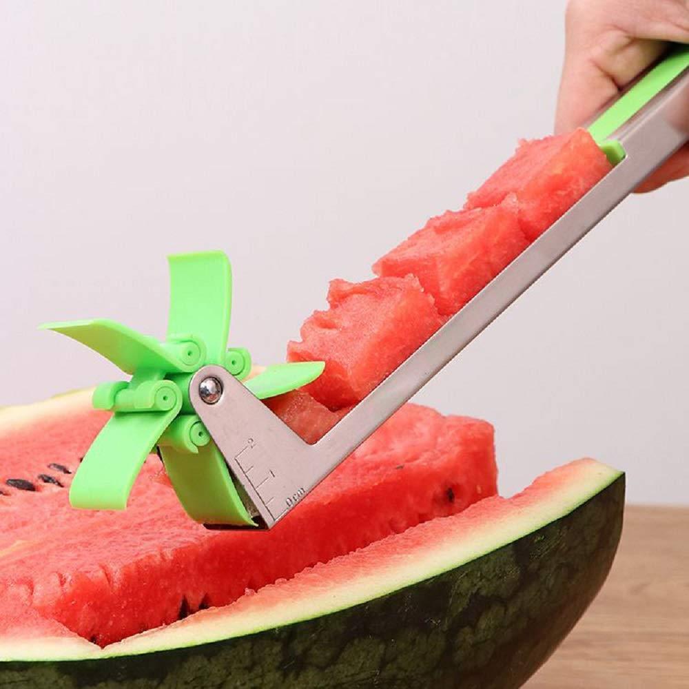 Watermelon Slicer Cutter Stainless Steel Cutter Tongs Corer Fruit Vegetable Tools Kitchen Gadgets