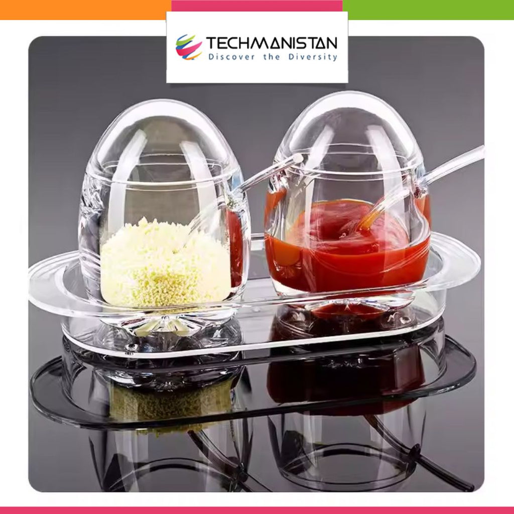 Acrylic Convenient Jam Jar, Clear Seasoning Box
