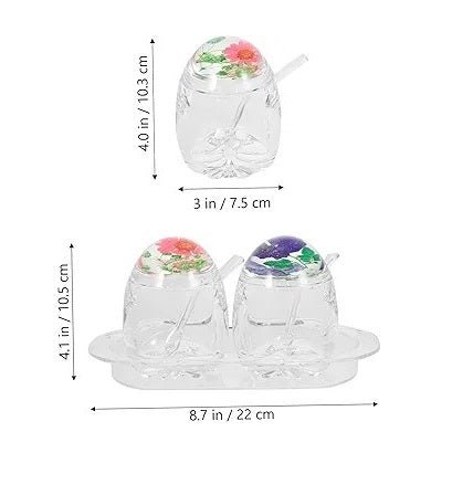 Acrylic Convenient Jam Jar, Clear Seasoning Box