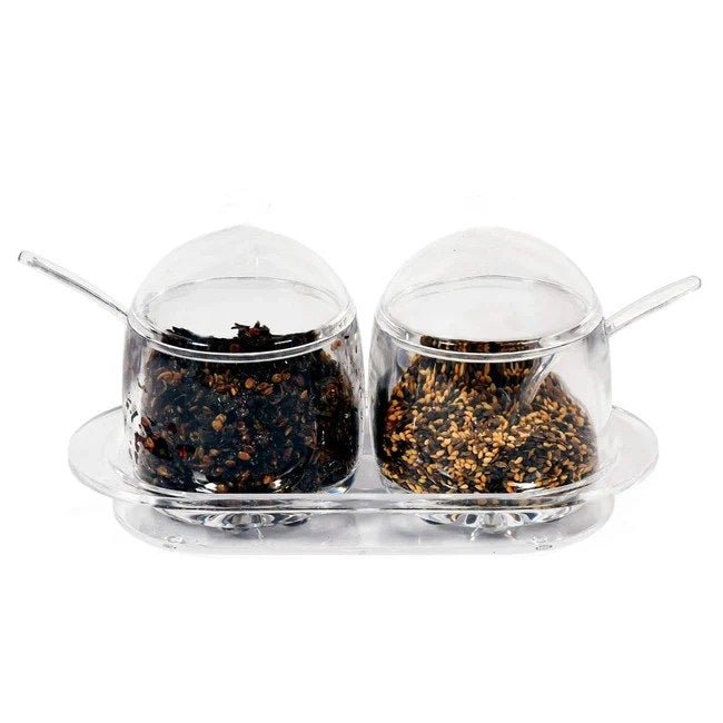Acrylic Convenient Jam Jar, Clear Seasoning Box