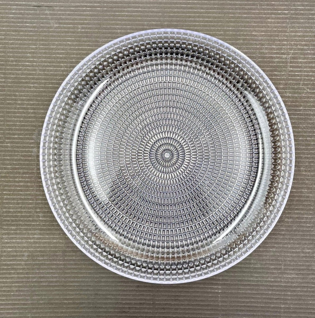Pack of 6 - Acrylic Round Serving Plate