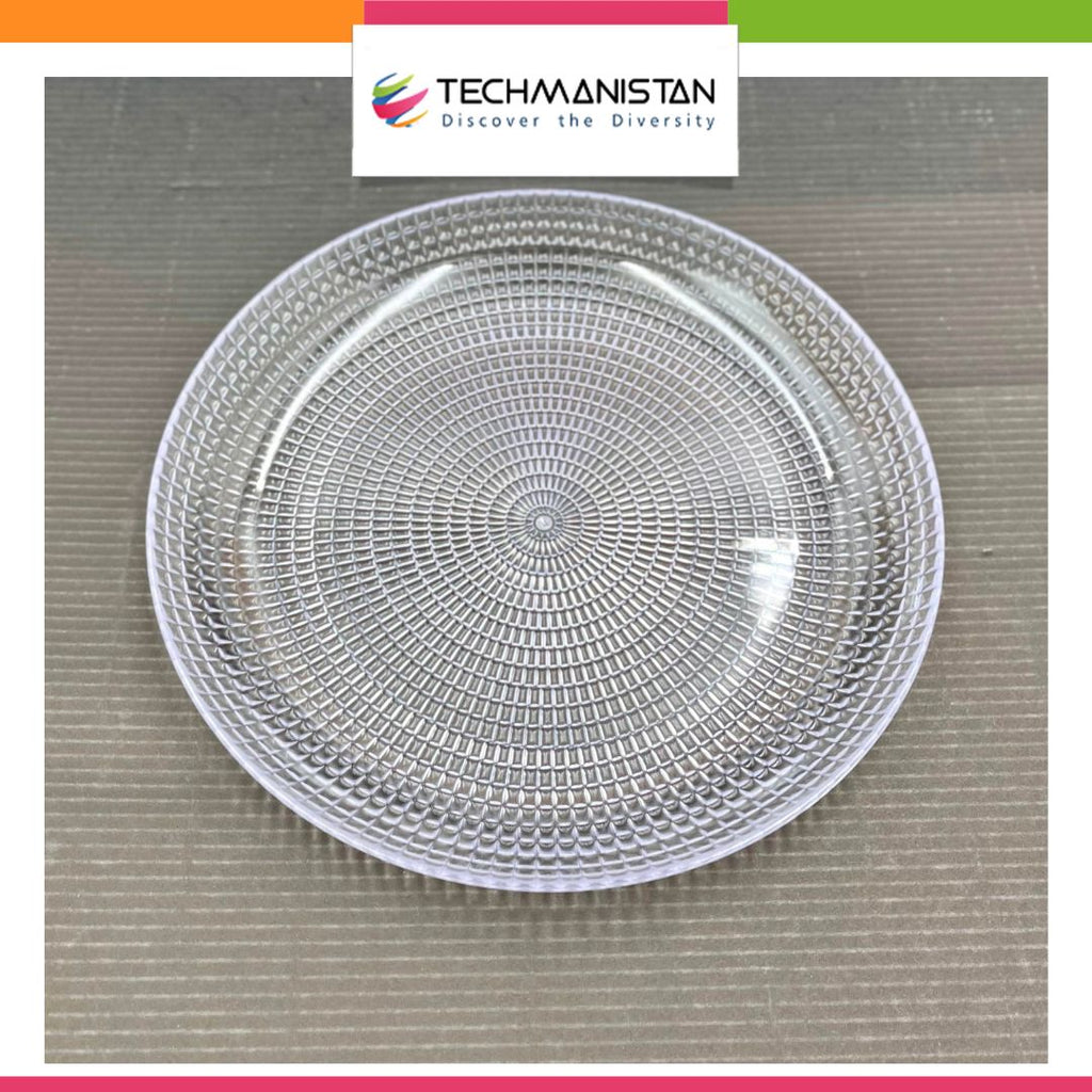 Pack of 6 - Acrylic Round Serving Plate