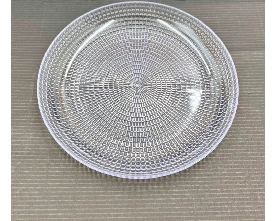 Pack of 6 - Acrylic Round Serving Plate