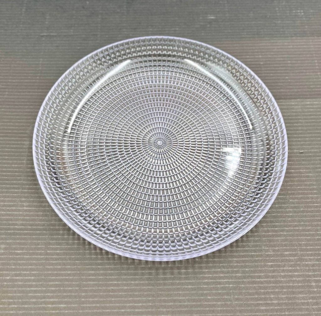 Pack of 6 - Acrylic Round Serving Plate