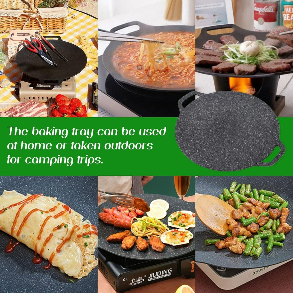 Aluminum Nonstick Tawa, Korean BBQ Grill Pan