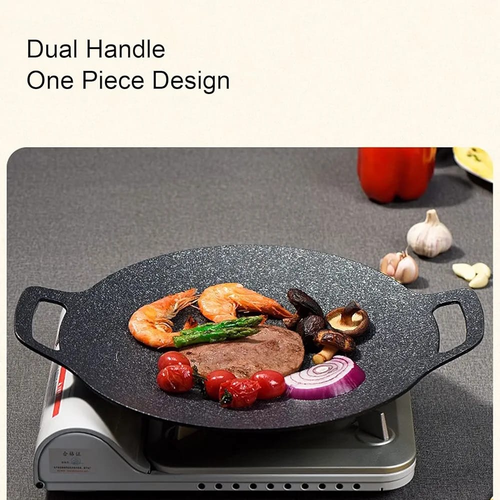 Aluminum Nonstick Tawa, Korean BBQ Grill Pan