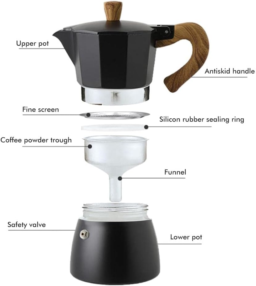 Aluminum Stovetop Mocha Espresso Maker