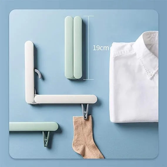 Portable Folding Clothes Hangers with Slots Folding Travel Hanger