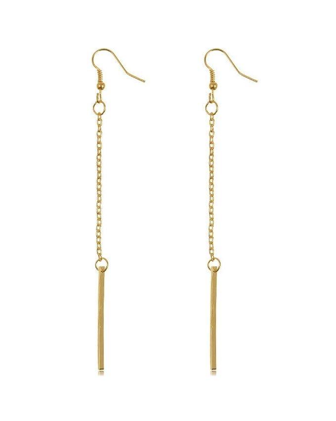 Metal Bar Ear Drop Earrings