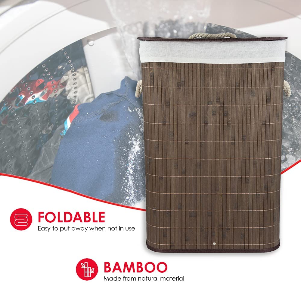 Bamboo Foldable Laundry Hamper