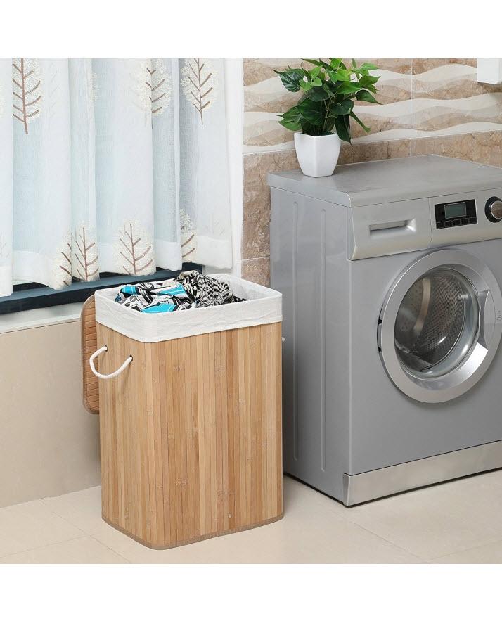 Bamboo Foldable Laundry Hamper