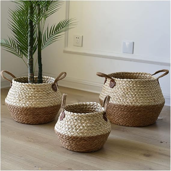 Set of 3 - Multi-Purpose Laundry & Household Storage Bin for Clothes, Sundries, Bathroom, Bedroom & Closet
