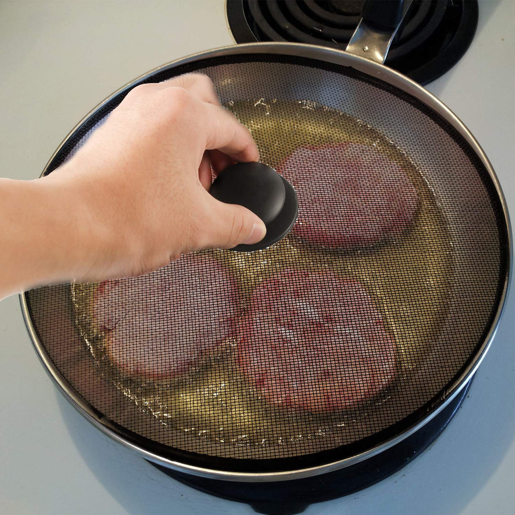 Steel Mesh Splatter Screen - Frying Pan Cover