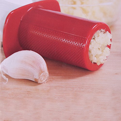 Random Color Plastic Twist Needle Tube Pressure Garlic & Ginger Chopper, Ginger Garlic Manual Press Twist Cutter Crusher With 2 Removeable Blades