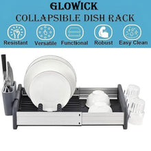 Expandable Dish Rack with Drainage Spout – Rust-Free Aluminium Kitchen Organizer