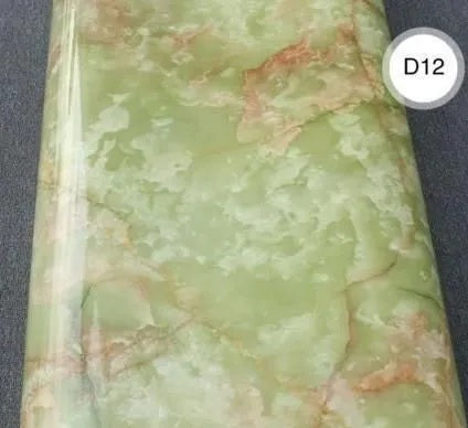 Self Adhesive Marble Design Furniture Stickers PVC Wallpaper Cabinets Gloss Film