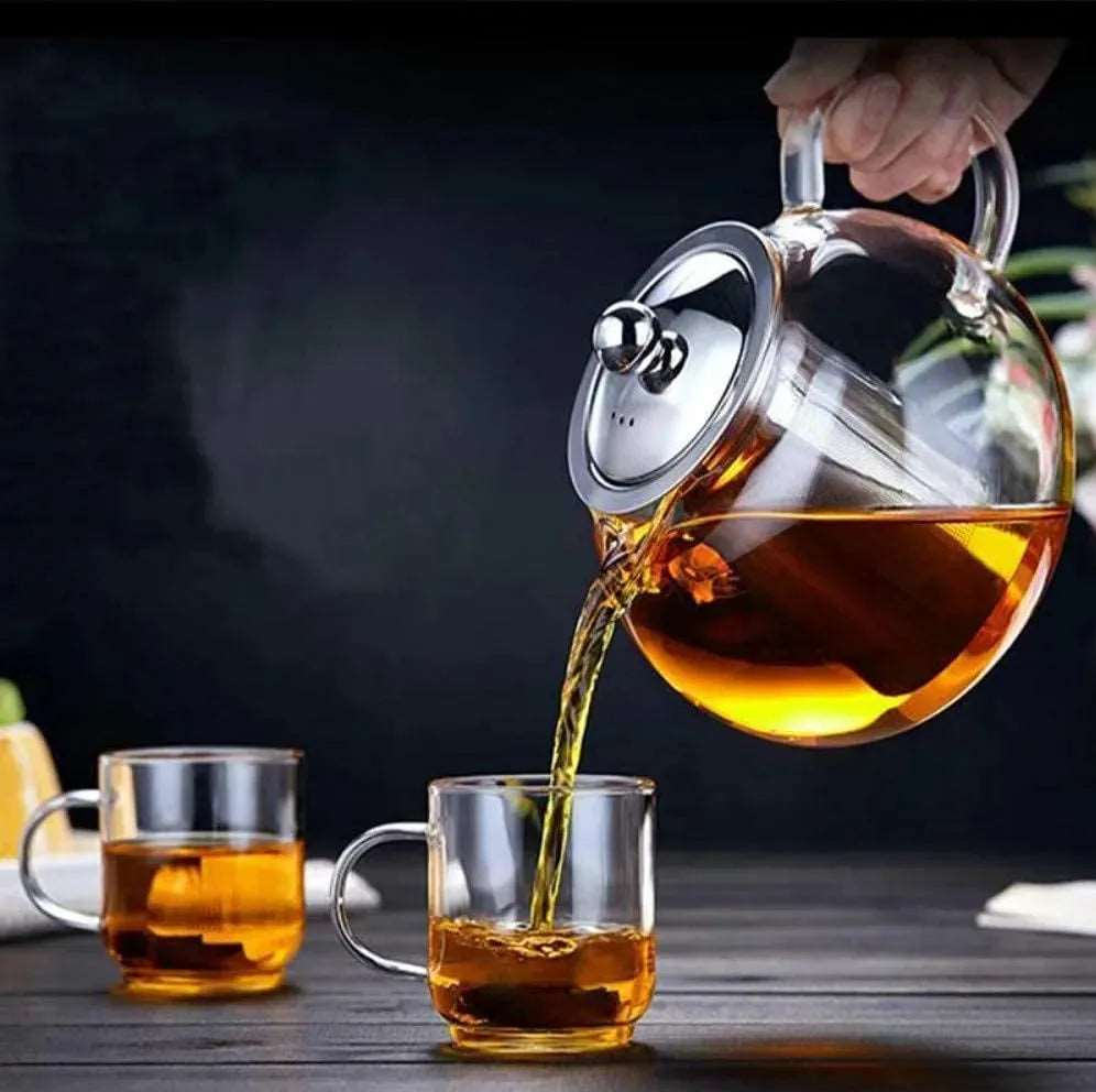Borosilicate Glass Teapot Chai Kettle