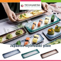 Brown Color Japanese Style Sushi Plate