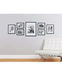Set of 7 - Photo Frames Collage Wall Hanging Wall Decor Set - Perfect for Living Room
