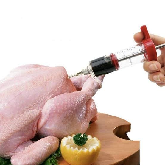 Stainless Steel BBQ Meat Marinade Flavor Seasoning Injector Needle