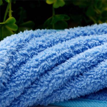 Pack of 3 - Soft Absorbent Thick Microfiber Hanging Bathroom Hand Towel Cloth Drying Pad Face Towel
